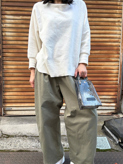 Early July <Pre-order> Colored PVC (Leather Handle) Pochette / 🐊Crocodile Clear Grey