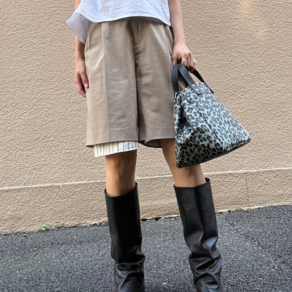 <2026年AW新先＞「軽くて拭ける」Coated PVC Leopard（SQL)