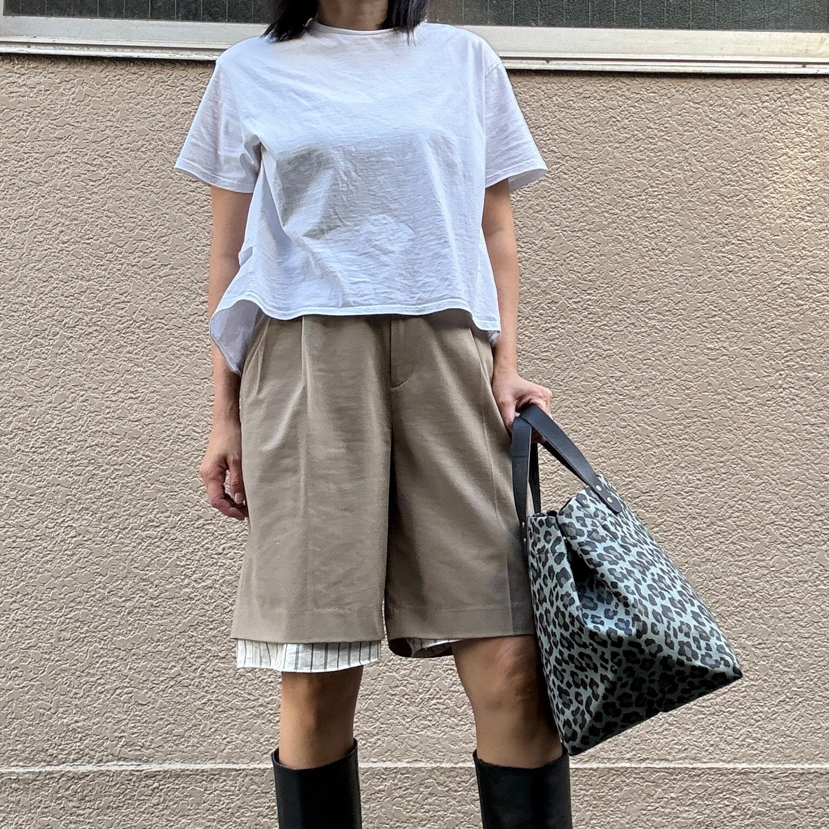 <2026年AW新先＞「軽くて拭ける」Coated PVC Leopard（SQL)