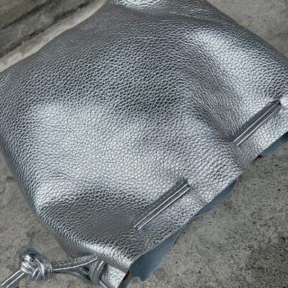 Cow Leather (Kinchaku) ARGENTO