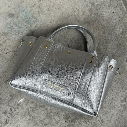 Cow Leather (Shallow Tote Size) ARGENTO
