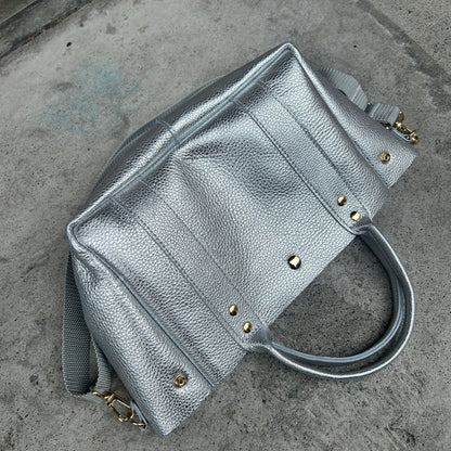 Cow Leather (Shallow Tote Size) ARGENTO