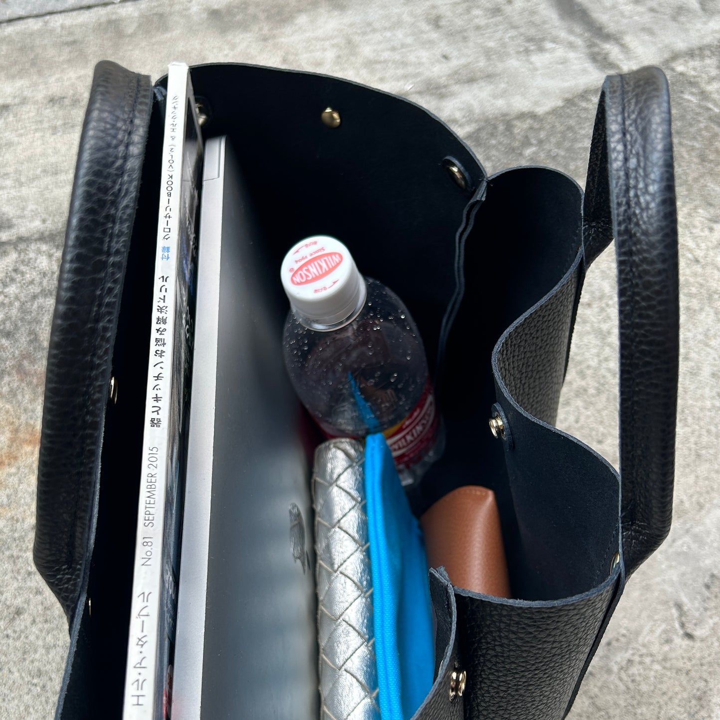 ＜New＞Cow Leather (Tote L size) BLACK