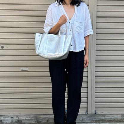 Cow Leather (Tote L size) ARGENTO