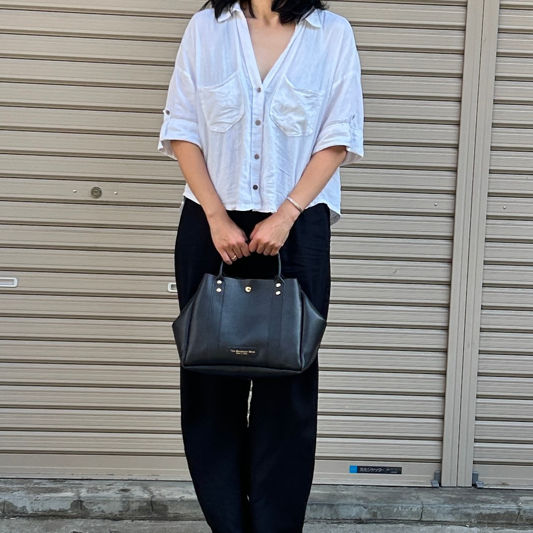 ＜New＞Cow Leather (Tote L size) BLACK