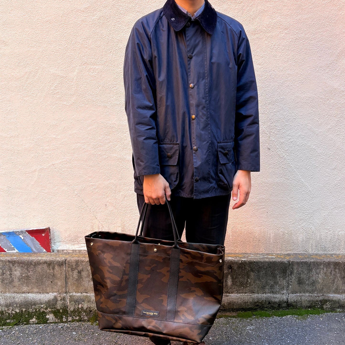 ＜先行発売＞「軽くて拭ける」Coated PVC Camouflage（トートXL）