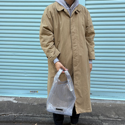 ＜受注商品＞工業資材/スーパーマーケットバッグ(L)(XL)ポーチ付  黒バージョン