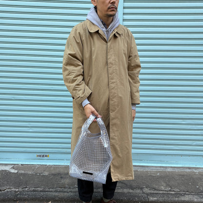 ＜受注商品＞工業資材/スーパーマーケットバッグ(L)(XL)ポーチ付  黒バージョン