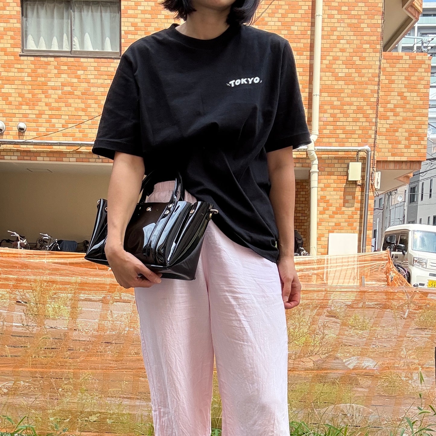 ＜再入荷＞Colored PVC(ClearHandle)ToteM/Black
