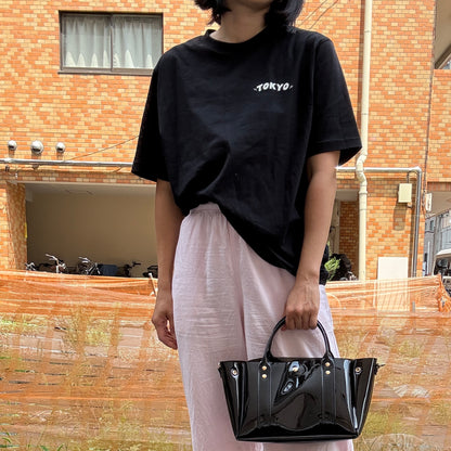 ＜再入荷＞Colored PVC(ClearHandle)ToteM/Black