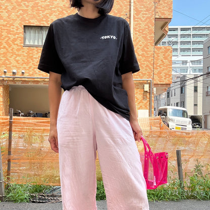 ＜限定カラー＞Colored PVC(ClearHandle)ToteL/Two-Tone Pink
