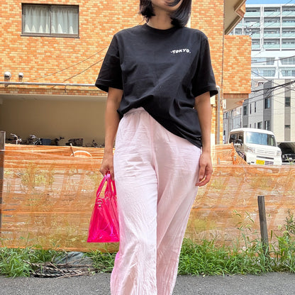 ＜限定カラー＞Colored PVC(ClearHandle)ToteM/Two-Tone PINK