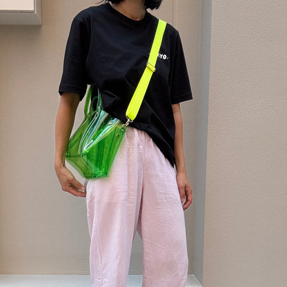 ＜再入荷＞Colored PVC(ClearHandle)ToteM/GrassGreen