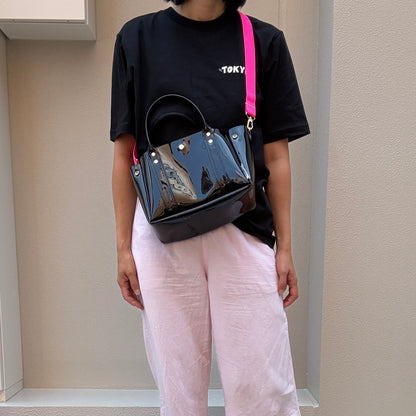＜再入荷＞Colored PVC(ClearHandle)ToteM/Black