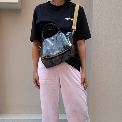 ＜再入荷＞Colored PVC(ClearHandle)ToteM/DarkBrown