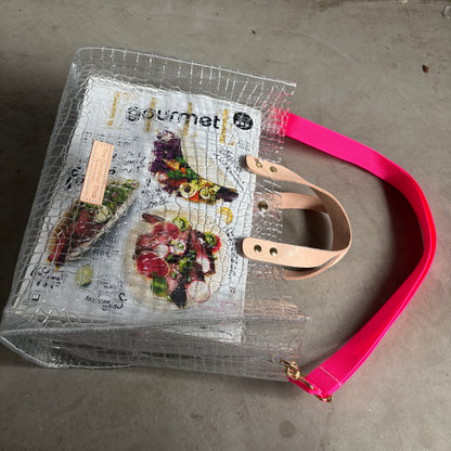 残りわずか）＜新色＞Colored PVC(LeatherHandle)Tote L/ 🐊Crocodile TOMEI