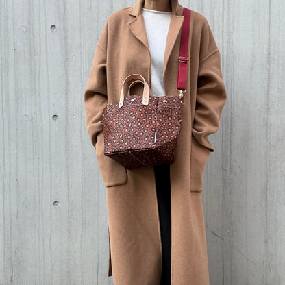 ＜数量限定＞「軽くて拭ける」Coated PVC Leopard（SQ)