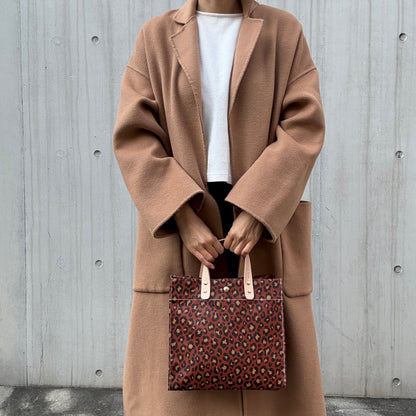 ＜数量限定＞「軽くて拭ける」Coated PVC Leopard（Rectangle M)