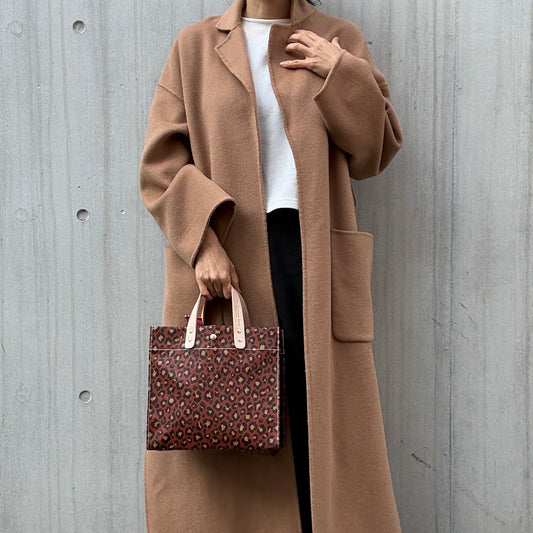 ＜数量限定＞「軽くて拭ける」Coated PVC Leopard（Rectangle M)