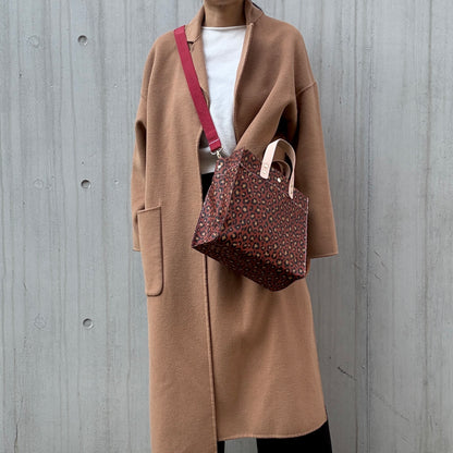 ＜数量限定＞「軽くて拭ける」Coated PVC Leopard（Rectangle M)