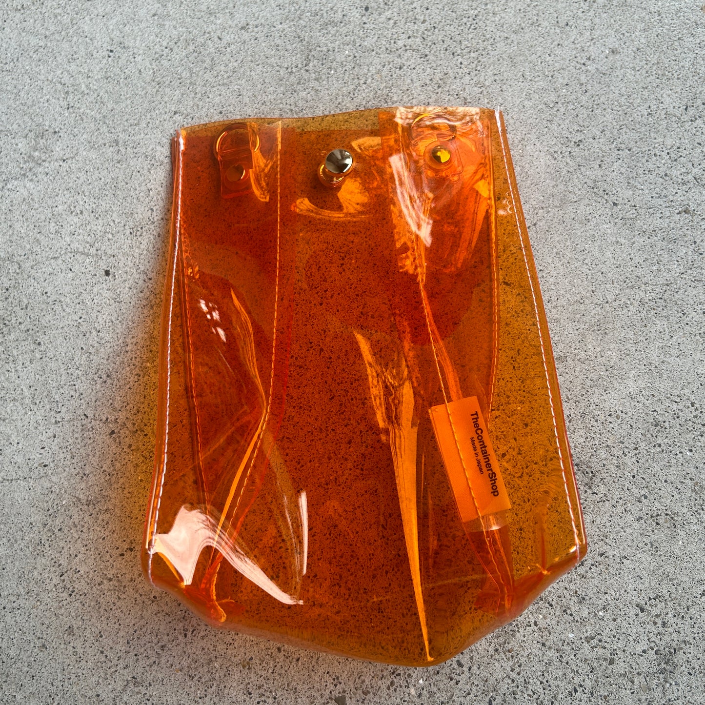 Colored PVC/Tumbler Pochette Orange
