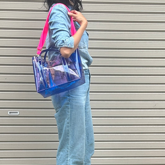 New Color PVC Clear Bag (All Clear Tote L) Dark Brown