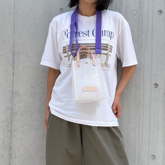 残わずか‼️＜9月上旬発送🚚＞Colored PVC(LeatherHandle)Pochette/🐊Crocodile GYUNYU