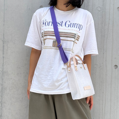 新色数量限定＜8月下旬発送＞Colored PVC(LeatherHandle)Pochette/🐊Crocodile GYUNYU