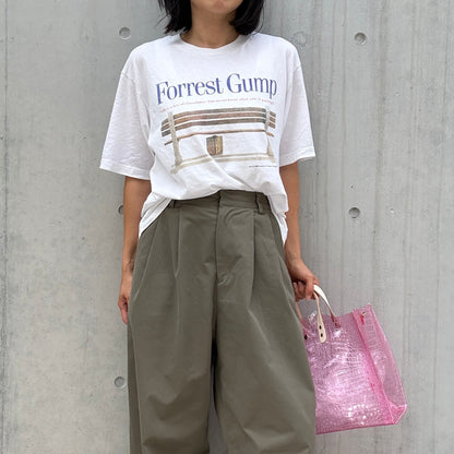 新色数量限定＜8月下旬発送＞Colored PVC(LeatherHandle)ToteM/🐊Crocodile Light Pink