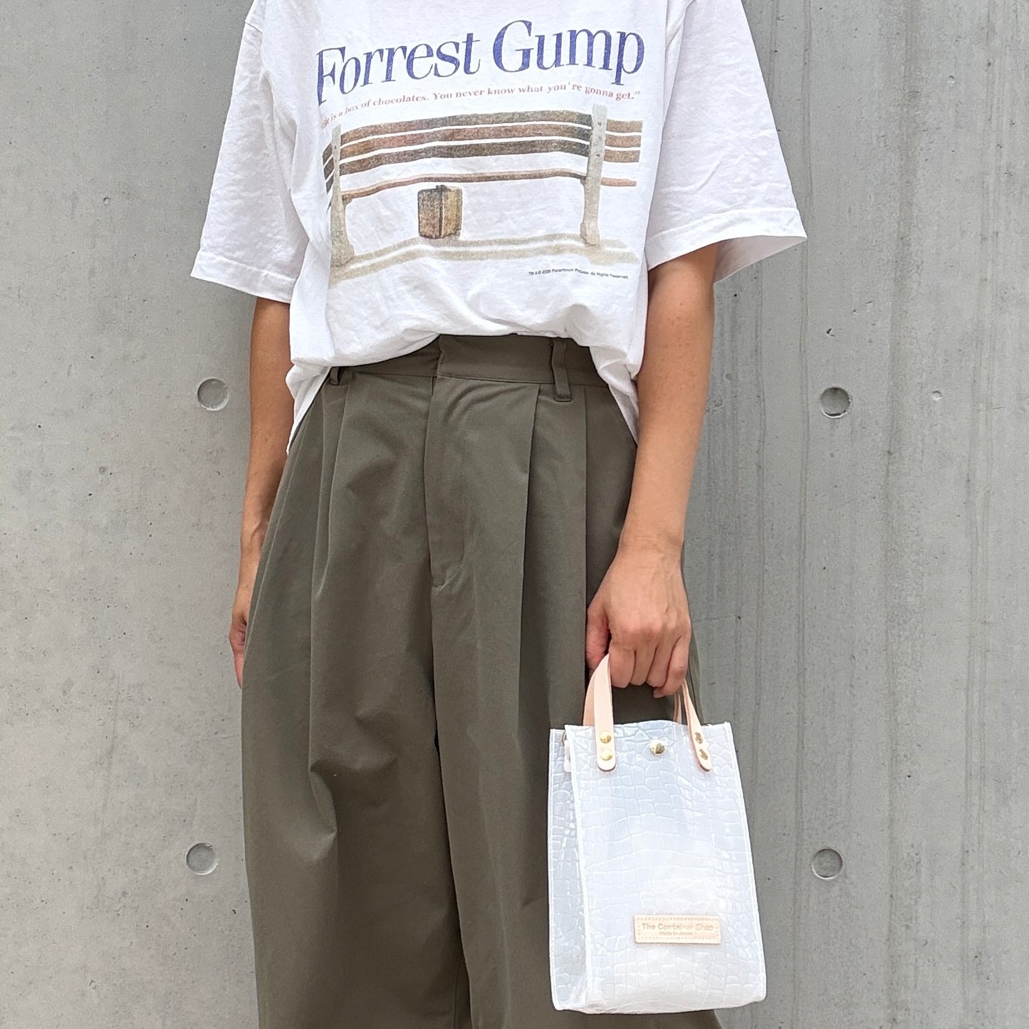 新色数量限定＜8月下旬発送＞Colored PVC(LeatherHandle)Pochette/🐊Crocodile GYUNYU