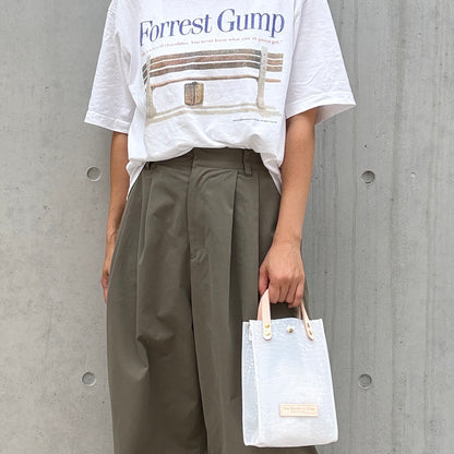 新色数量限定＜8月下旬発送＞Colored PVC(LeatherHandle)Pochette/🐊Crocodile GYUNYU