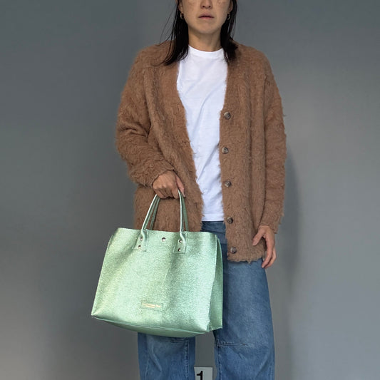 Cow Leather (Tote L) Argento