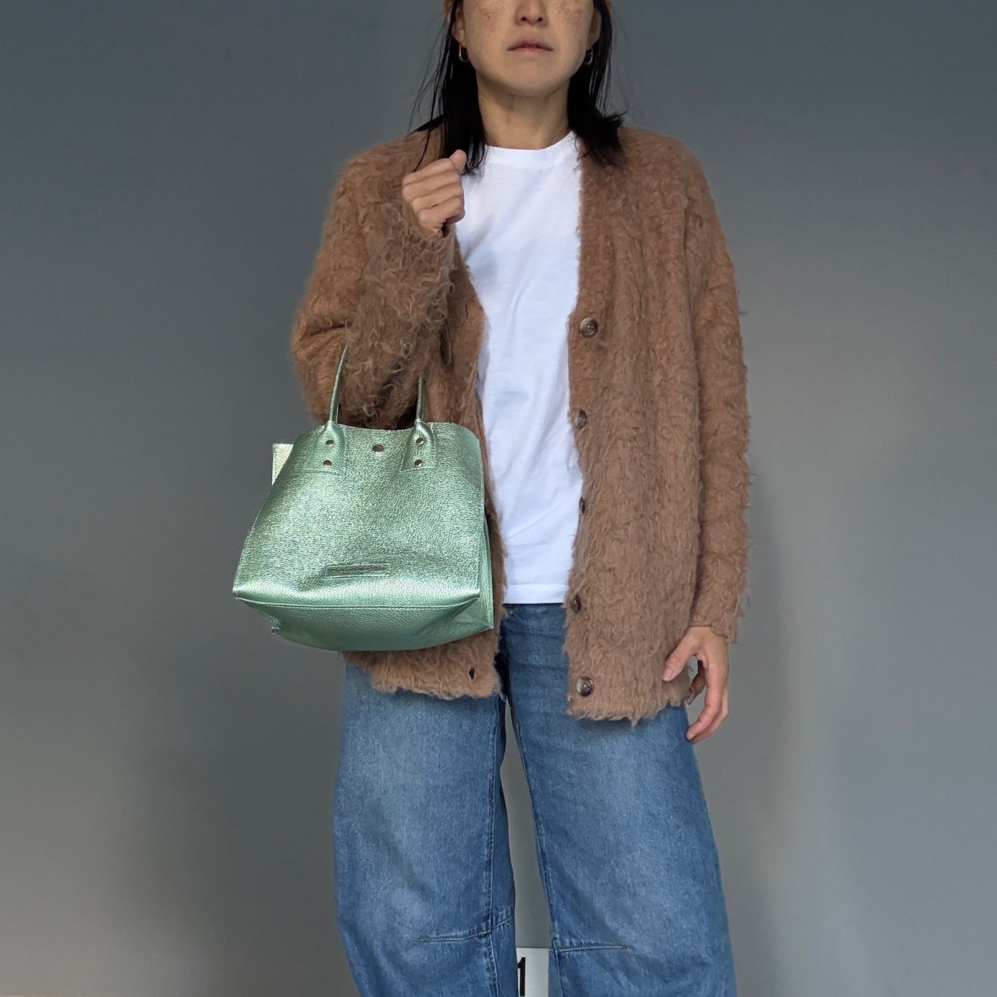 Cow Leather（Tote M）Metheric Green