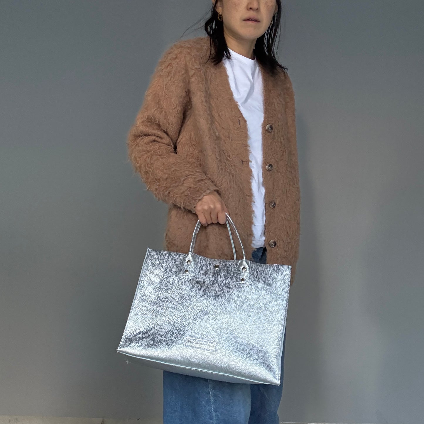 Cow Leather（Tote L）Argento