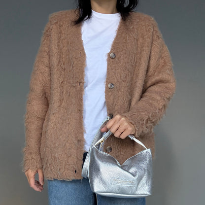 Cow Leather　3ways（Sholder Bag M) Argento