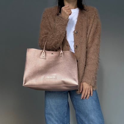 Cow Leather（Tote L）Metheric PinkOrange