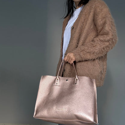 Cow Leather（Tote L）Metheric PinkOrange