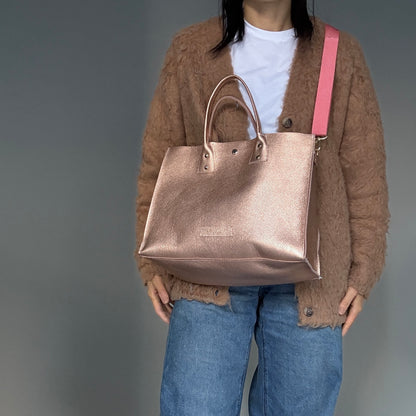 Cow Leather（Tote L）Metheric PinkOrange