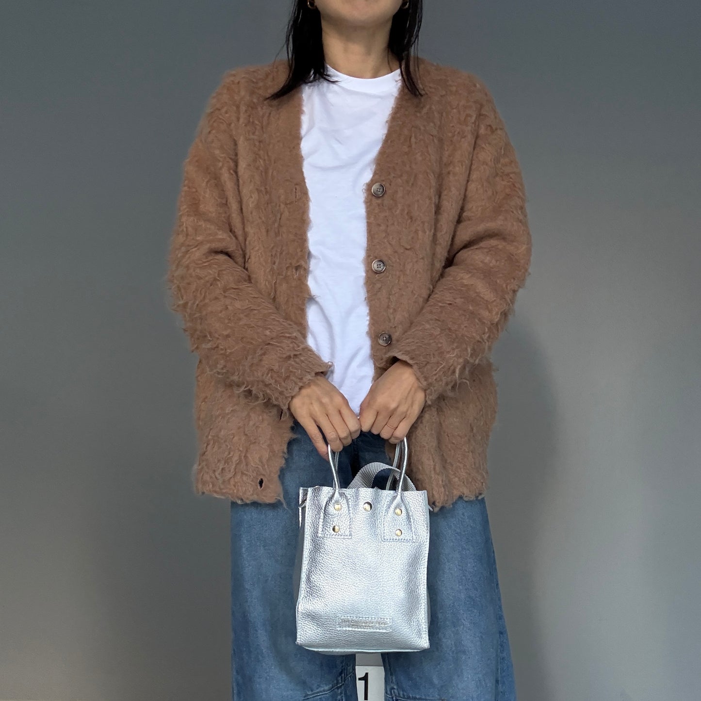 Cow Leather（Tote S）Argento