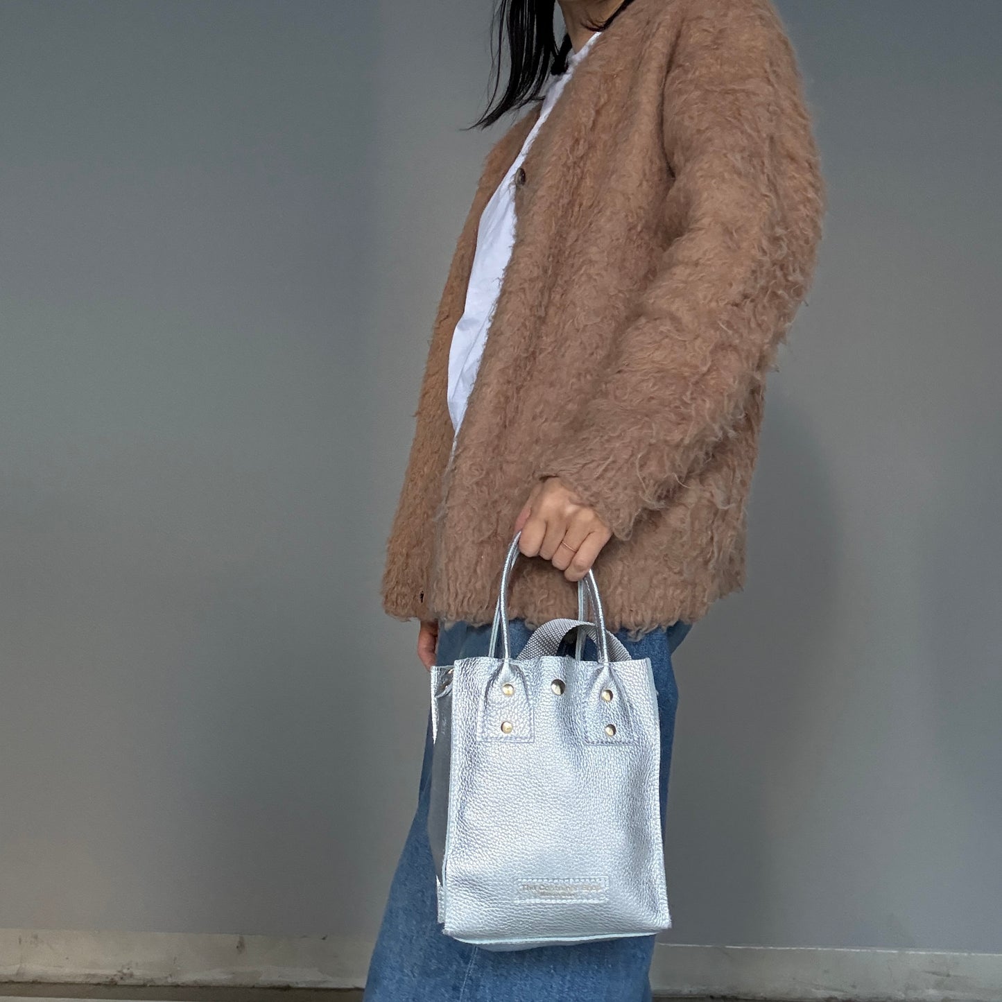 Cow Leather（Tote S）Argento