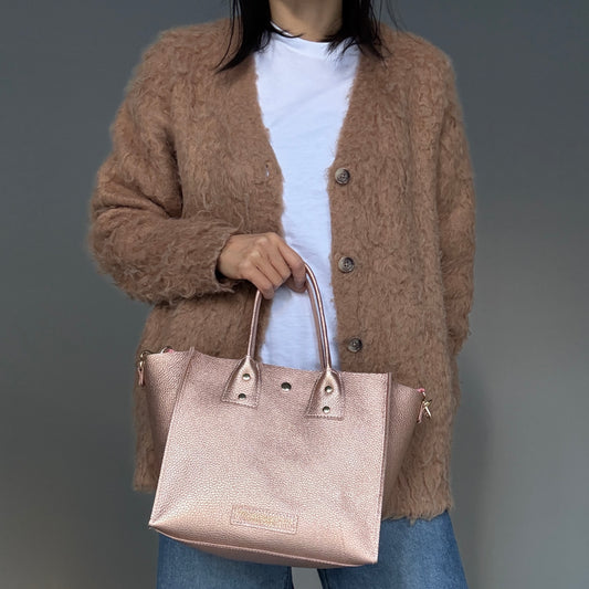 Cow Leather (Tote M) Argento