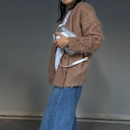 Cow Leather　3ways（Sholder Bag S) Argento