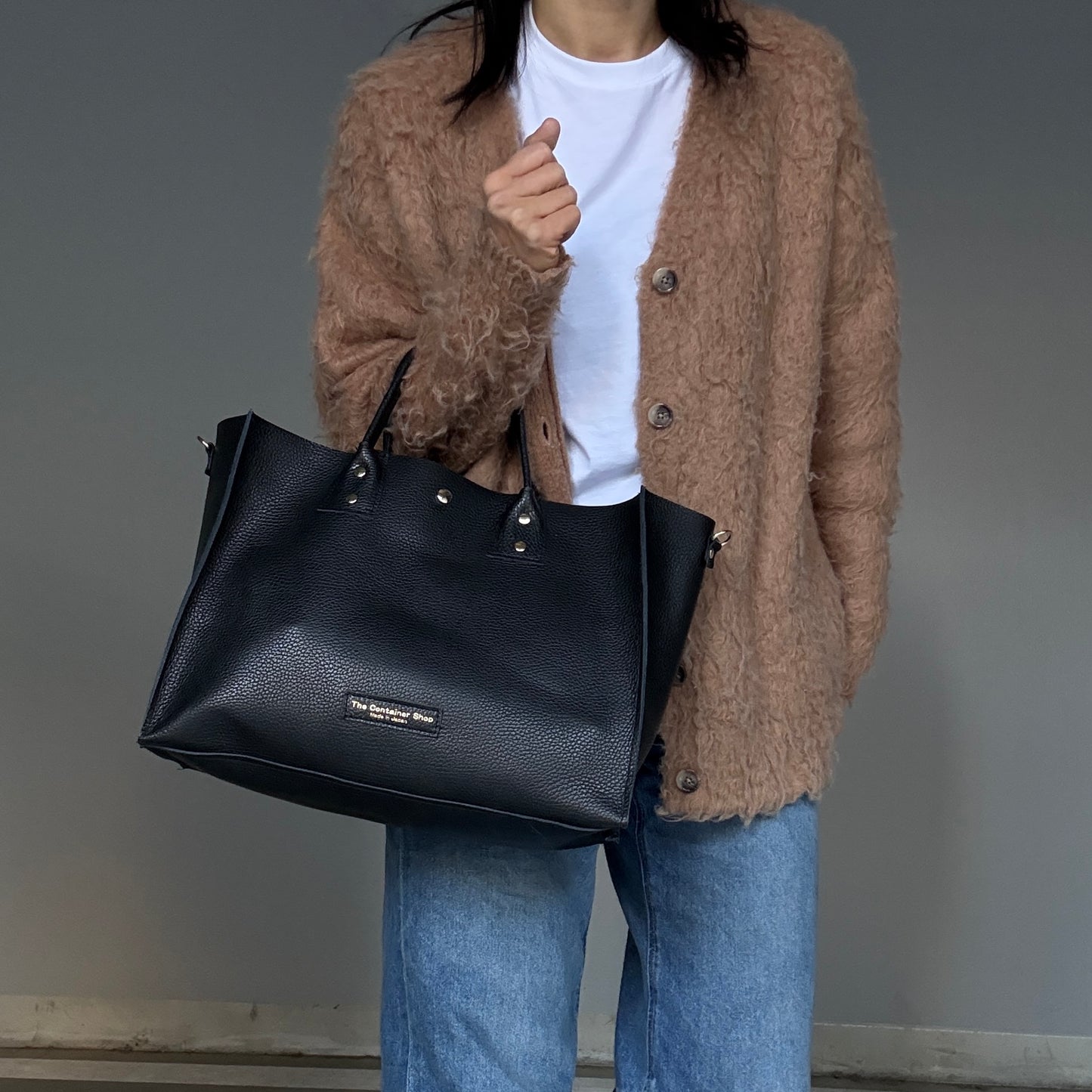 Cow Leather（Tote L）Black