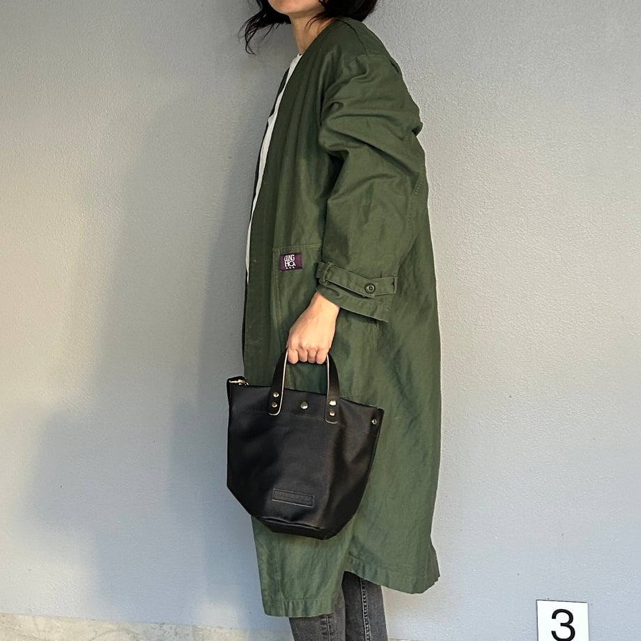 「軽くて拭ける拭ける」PVC加工（Round Bottom B）Black