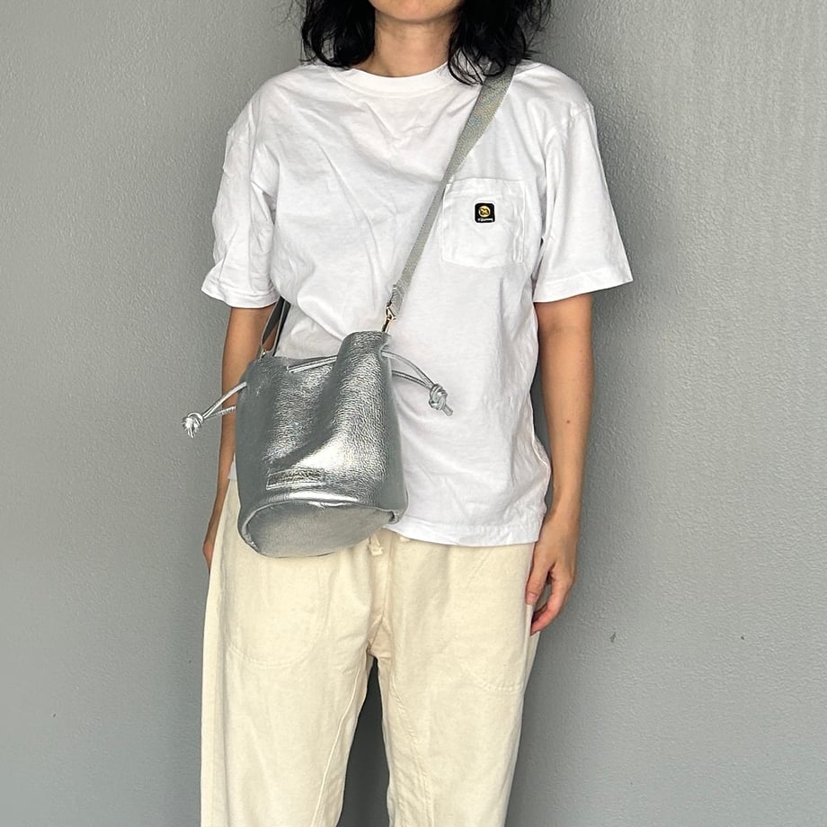 Cow Leather（Kinchaku） Argento Argento