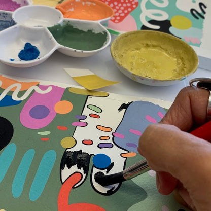 ＜予約＞PVC加工 （丸底トート）Gotas de Amor(carrot)