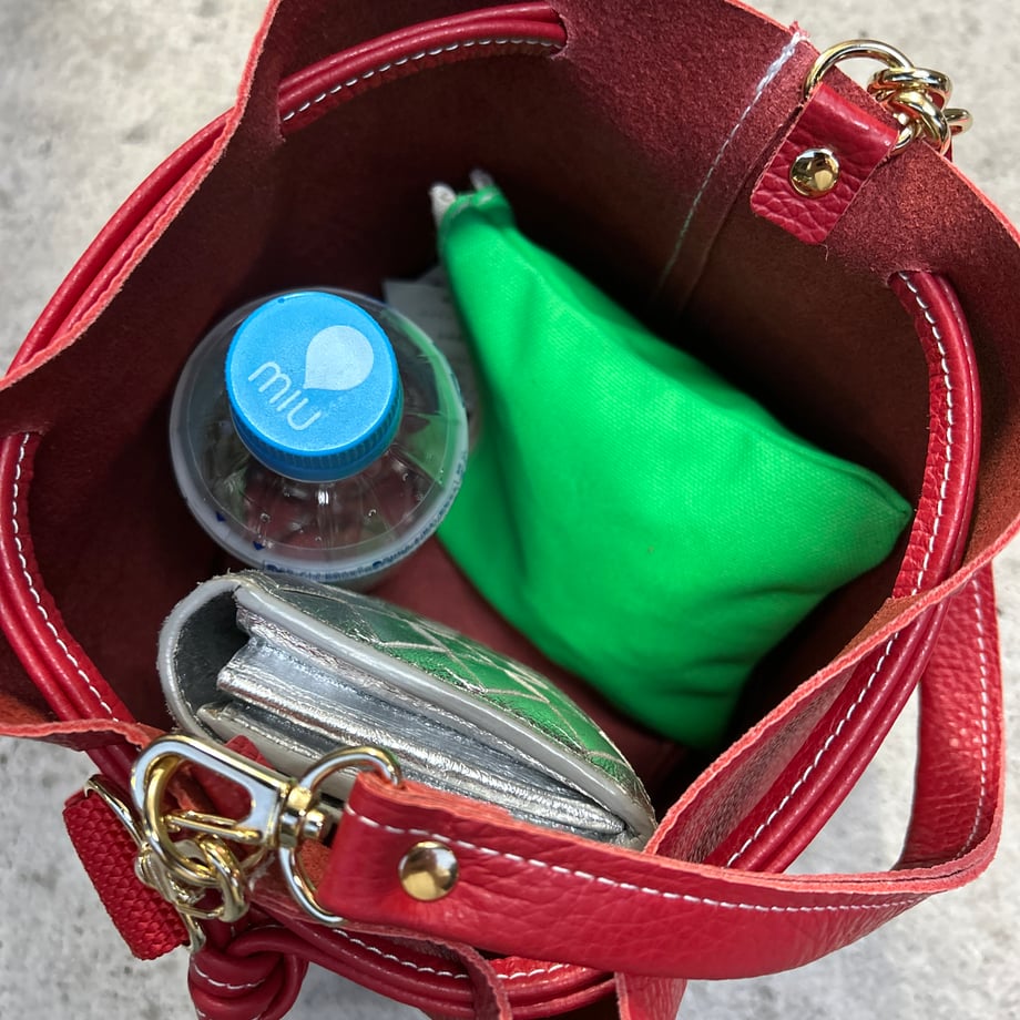 Cow Leather（Kinchaku） Argento Argento