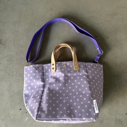"Wipeable" Coated PVC (SQ) Polka dot pattern